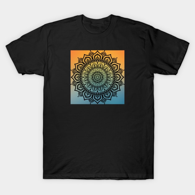 Vintage boho Indian Mandala T-Shirt by Mia